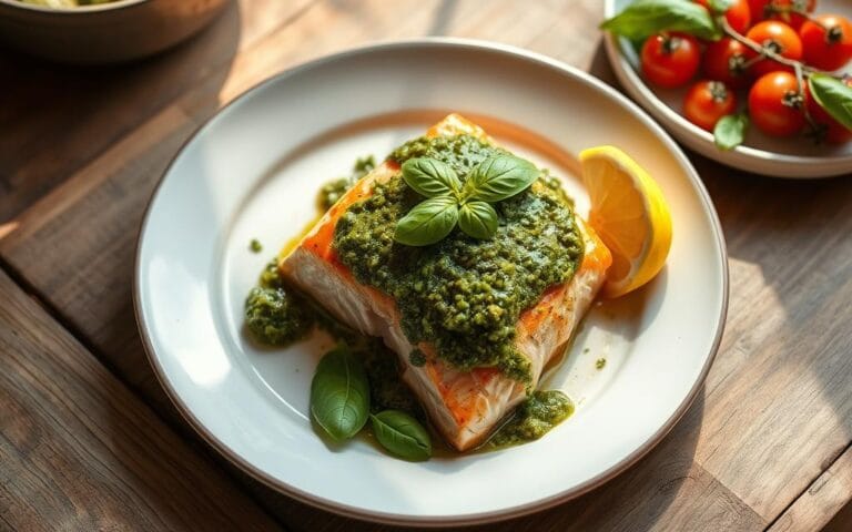 pesto salmon recipe