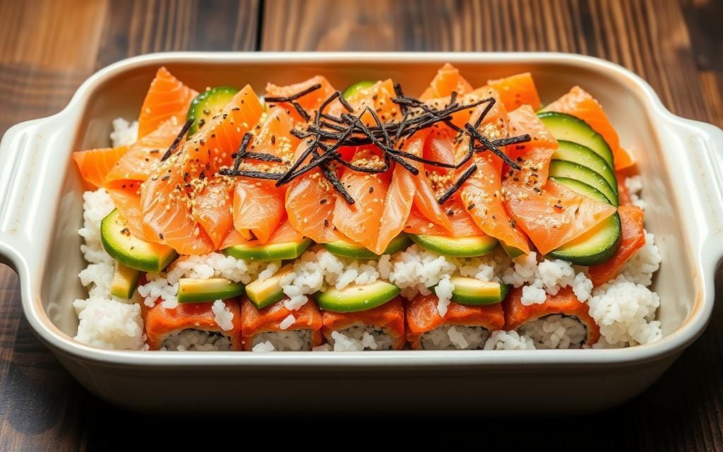 Sushi Casserole Salmon