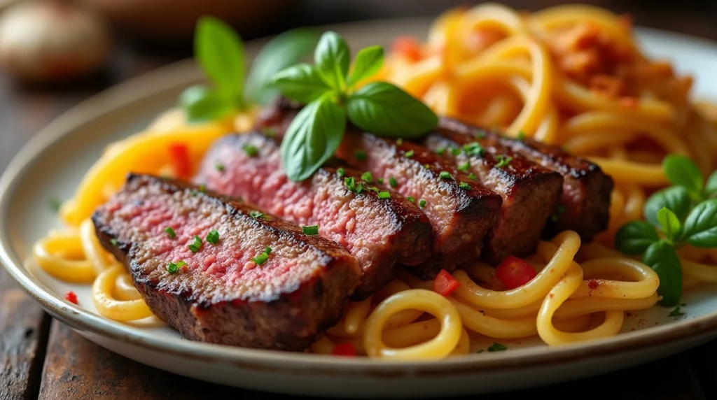 steak and pasta recipes