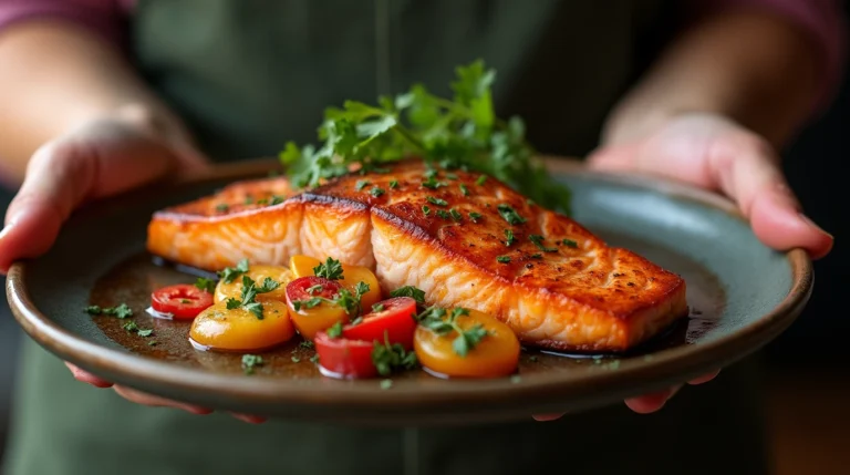 how to roast salmon steaks