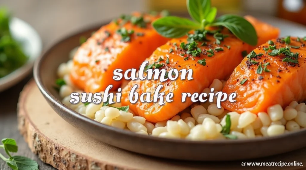 Salmon Sushi Bake Recipe