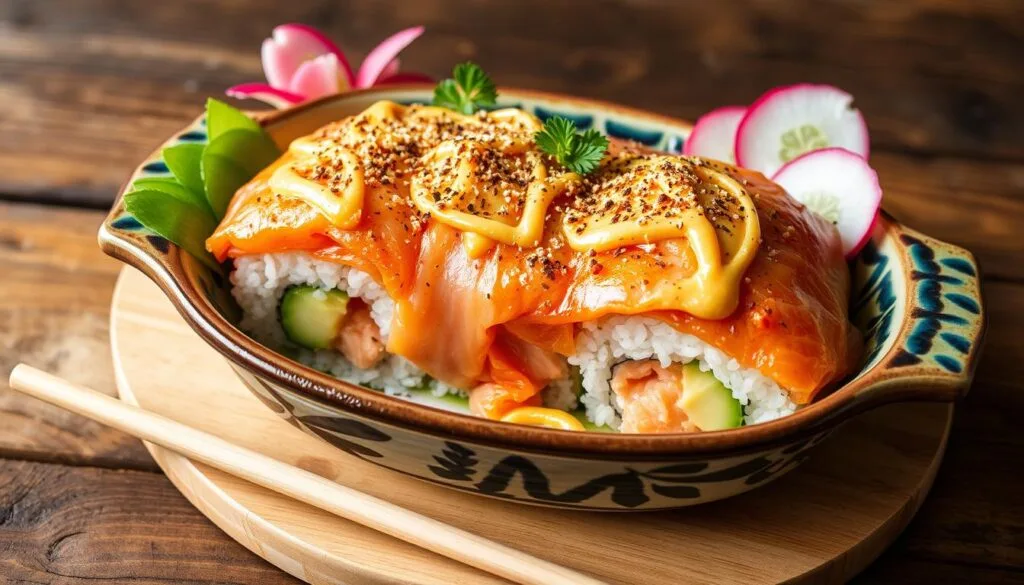 Salmon Sushi Bake Recipe